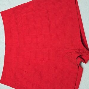 Urban Outfitters Dark Orange Red High Waist Shorts Zippered Back Size 6